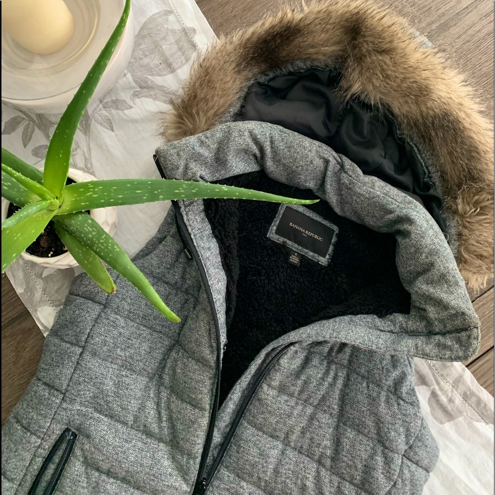 Banana Republic Vest with Detachable Hood